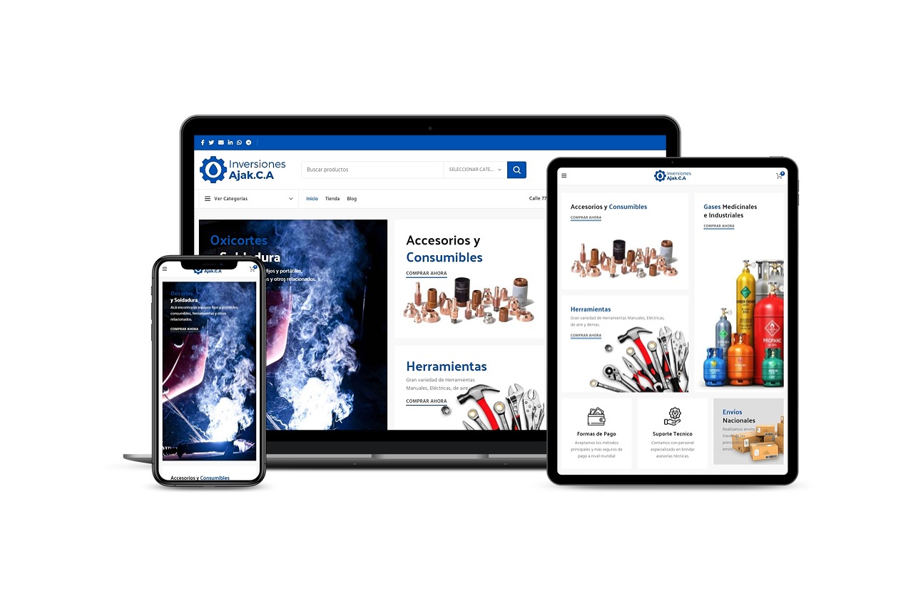 Inversiones AJAK Mockup